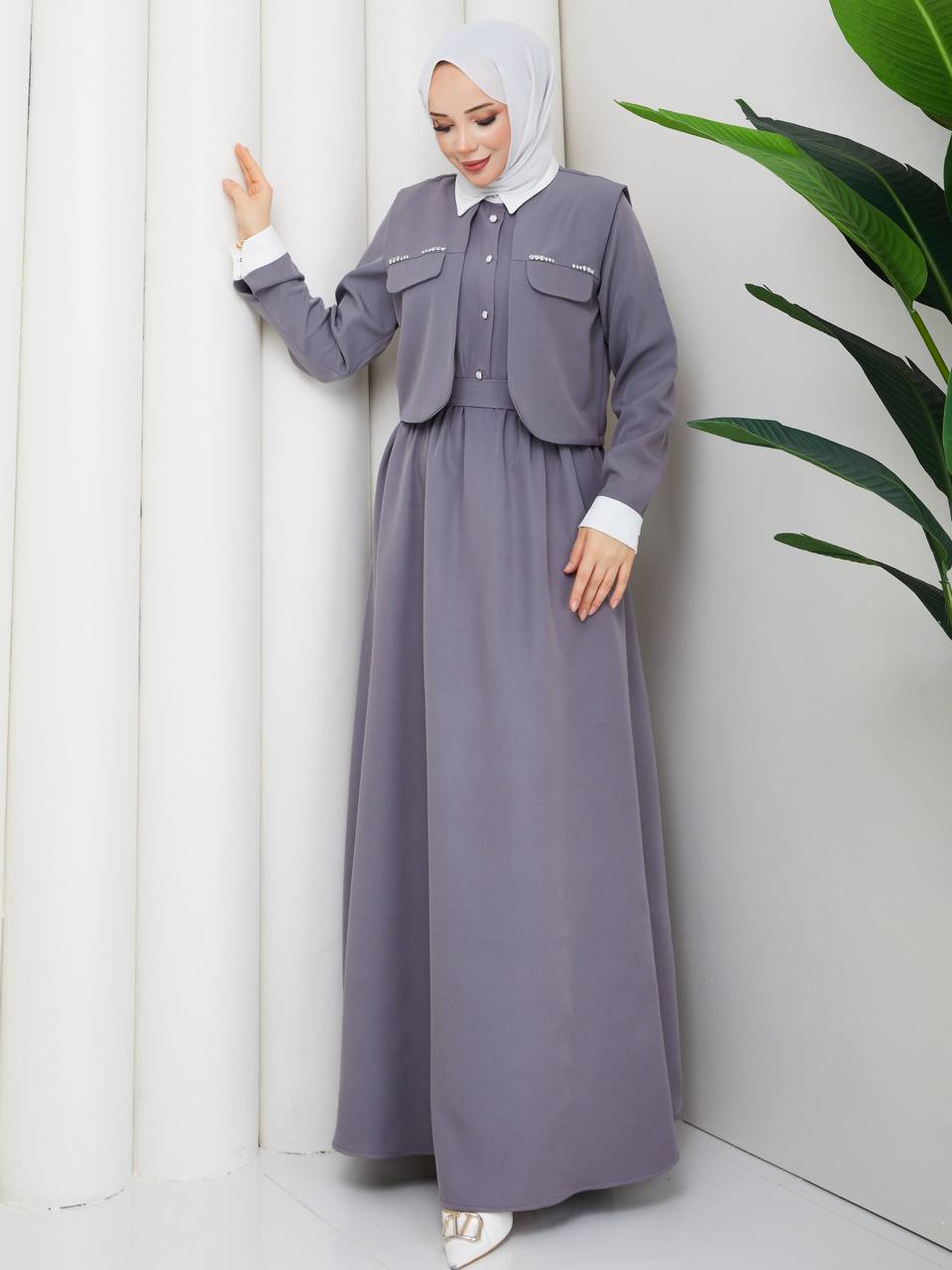 Cep Taş Süsleme Detay Ceket Takım