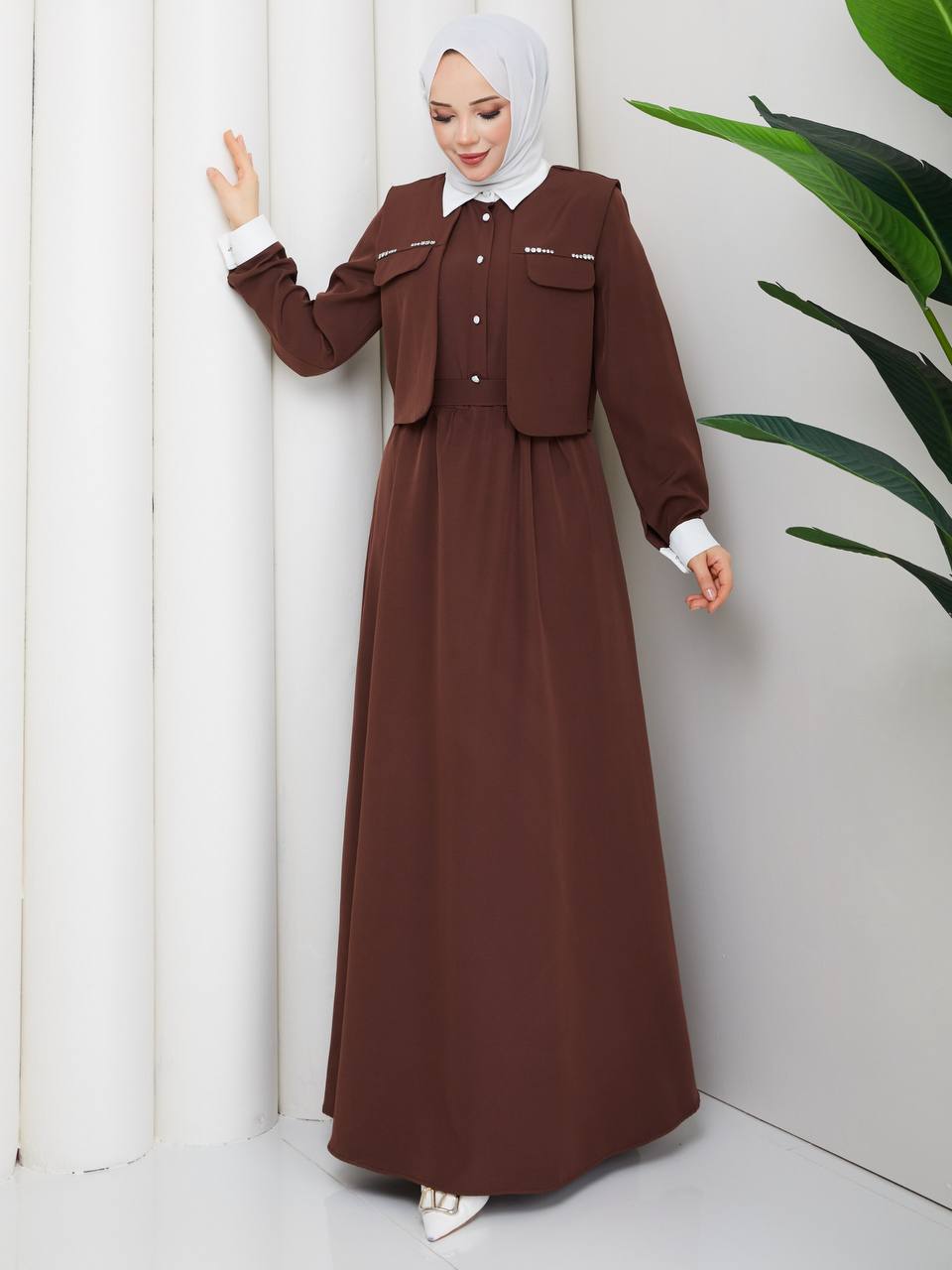 Cep Taş Süsleme Detay Ceket Takım