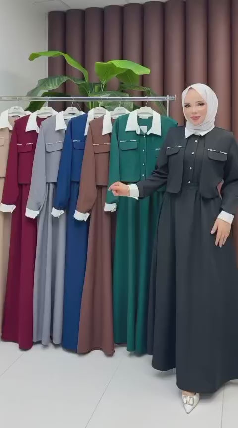 Cep Taş Süsleme Detay Ceket Takım